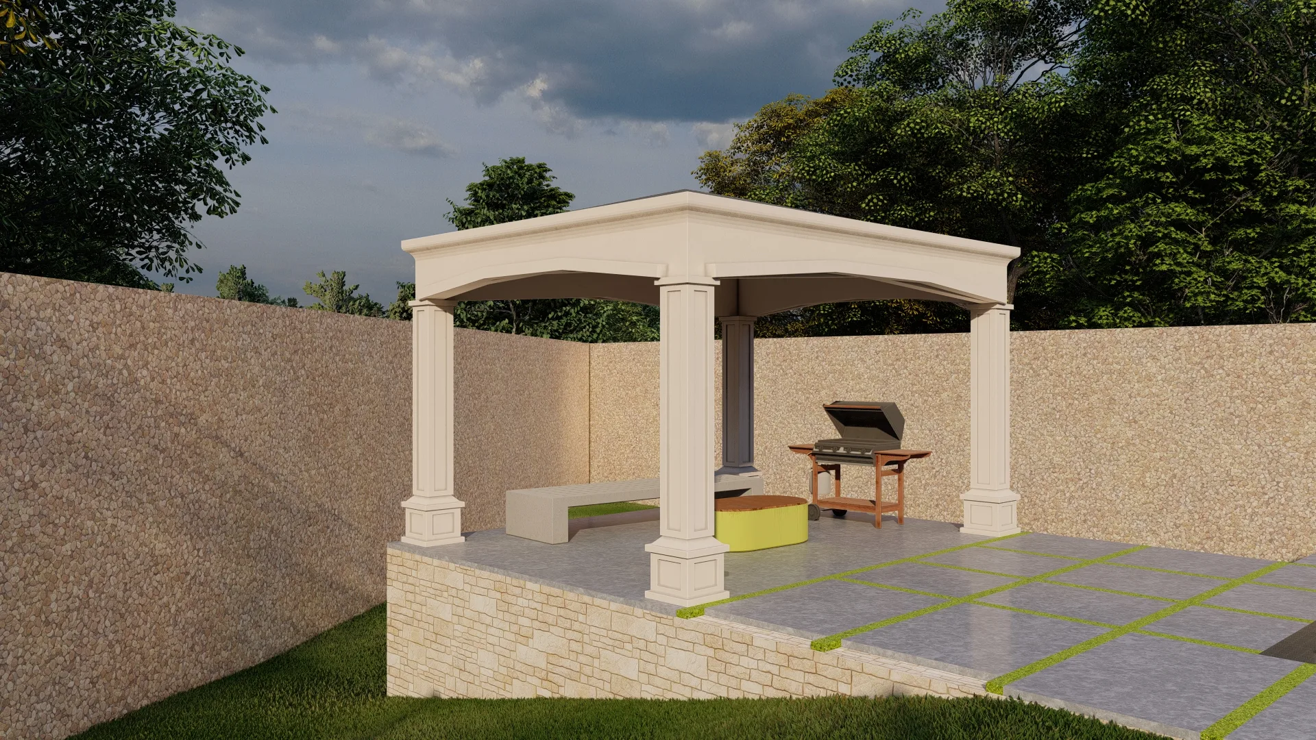73 Project Abdi Gazebo & swimming pool — view 5